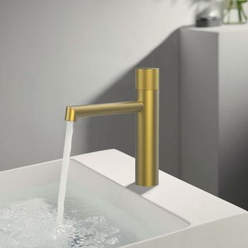 Товар: Смеситель для раковины Vincea Desire VBF-1D3BG Брашированное золото - фото 2 Смеситель для раковины Vincea Desire VBF-1D3BG Брашированное золото — фото 2, Смесители для раковины