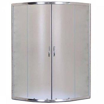 Душевой уголок Aquanet SE-900Q-Short 90x90 профиль Хром стекло с узором — фото 1, Душевые уголки четверть круга