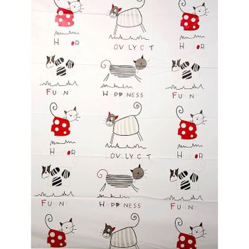 Штора для ванны Haiba HB75062 Коты — фото 2, Шторы для ванной