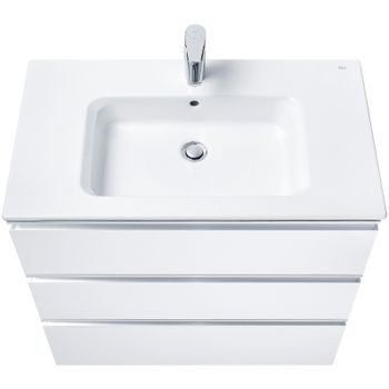 Тумба под раковину Roca The Gap 80 A857406806 подвесная Белый глянец — фото 5, Тумбы под раковину