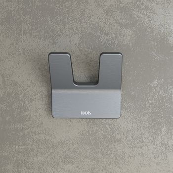 Двойной крючок Iddis Slide SLIGM20i41 Графит матовый — фото 3, Крючки для полотенец