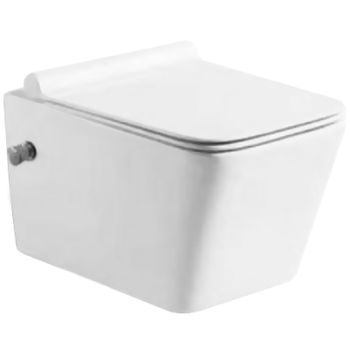 Унитаз биде SantiLine SL-5004SM-BD подвесной Белый с сиденьем Микролифт — фото 1, Подвесные унитазы