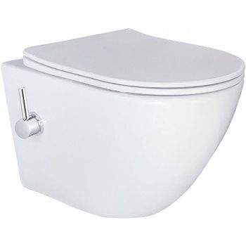 Унитаз биде Esbano Teruel-WBN ESWBTERUWN подвесной с сиденьем Микролифт — фото 1, Подвесные унитазы