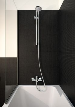Душевой гарнитур Hansgrohe Croma Select E 26582400 Хром Белый — фото 2, Душевые гарнитуры