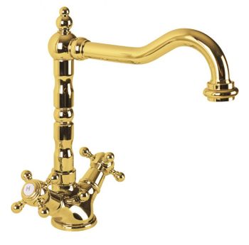 Смеситель для раковины Cezares Golf LS2 03 Золото 24 карат — фото 3, Смесители для раковины