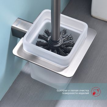 Ершик для унитаза Raglo R301.10.09 Графит — фото 4, Ершики для унитаза