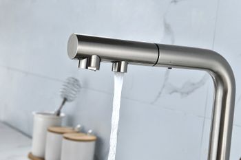 Смеситель для кухни Paulmark Serpentine Se213222-NI Никель — фото 9, Смесители для кухни