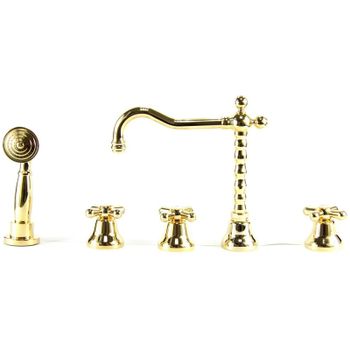 Смеситель на борт ванны Webert Armony AM730402010 Золото — фото 1, Смесители на борт ванны