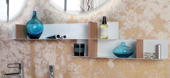 Металлическая полка Jacob Delafon Odeon Rive Gauche EB1534-00 Белая — фото 2, Полки для ванной и душа