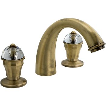 Смеситель для раковины Migliore Prestige Crystal 30859 Бронза — фото 1, Смесители для раковины