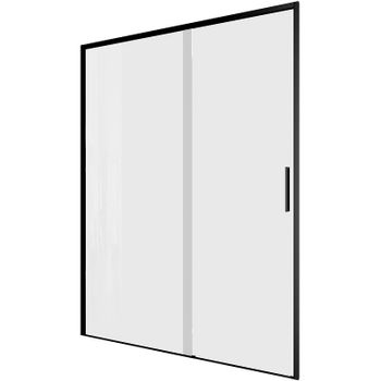 Душевая дверь Aquanet Pleasure Evo AE65-N140-BT 140 312541 профиль Черный стекло прозрачное — фото 2, Раздвижные душевые двери