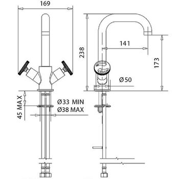 Смеситель для раковины Migliore Reversa 28197 Хром — фото 3, Смесители для раковины