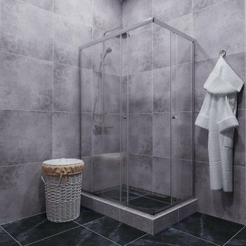 Душевой уголок Triton Вента-Хром 120х80 Щ0000054193 профиль Хром стекло прозрачное — фото 1, Прямоугольные душевые уголки