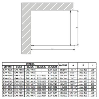 Душевая перегородка New Trendy Avexa Chrome 110 EXK-1544 профиль Хром стекло прозрачное — фото 7, Душевые перегородки