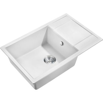 Кухонная мойка Milacio Navarra 78 Cuarzo MC.77052 Белый — фото 1, Кухонные мойки