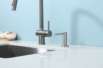 Дозатор для моющего средства Raglo R720.02.05 Сатин — фото 2, Дозаторы для кухонных моек