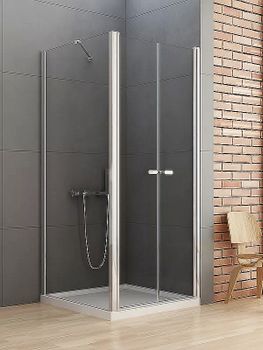 Душевой уголок New Trendy New Soleo Chrome 90x100 D-0145A/D-0093B профиль Хром стекло прозрачное — фото 2, Прямоугольные душевые уголки