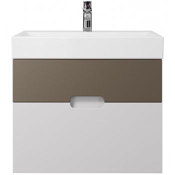 Тумба под раковину Creto Malibu 60 7-1077CapS подвесная Capuchino Soft — фото 1, Тумбы под раковину