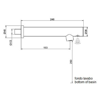 Товар: Кран для одного типа воды Nofer 07263.B Хром - фото 2 Кран для одного типа воды Nofer 07263.B Хром — фото 2, Краны