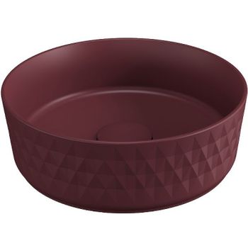 Раковина-чаша Allen Brau Fantasy Romb 36 4.11033.BD Бордо — фото 1, Раковины накладные