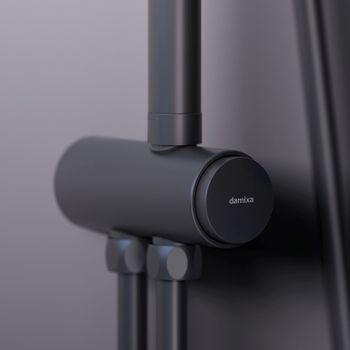 Душевая система Damixa Scandinavian Pure 936000300 Черная матовая — фото 4, Душевые стойки