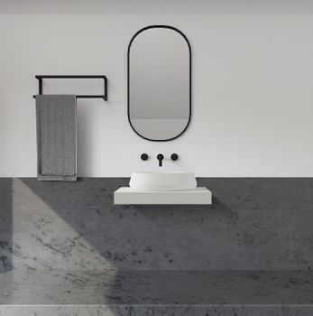 Раковина-чаша Abber Stein 60 AS2605 Белая матовая — фото 4, Раковины накладные