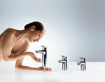 Смеситель для раковины Hansgrohe Logis 71090000 Хром — фото 2, Смесители для раковины