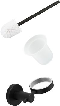 Ершик для унитаза Frap F302 F30210 Черный матовый — фото 8, Ершики для унитаза