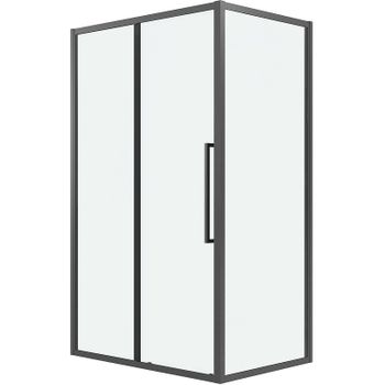 Душевой уголок Grossman Cosmo 110х70 120.K33.02.1170.42.00 профиль Графит сатин стекло прозрачное — фото 10, Прямоугольные душевые уголки