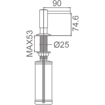 Товар: Дозатор для моющего средства Milacio Ultra MC.931.TB Total Black - фото 4 Дозатор для моющего средства Milacio Ultra MC.931.TB Total Black — фото 4, Дозаторы для кухонных моек