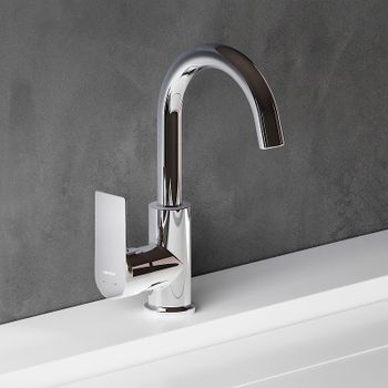 Смеситель для раковины Damixa Apollo 470220000 Хром — фото 3, Смесители для раковины