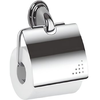 Держатель туалетной бумаги Haiba HB1503 с крышкой Хром — фото 1, Держатели туалетной бумаги