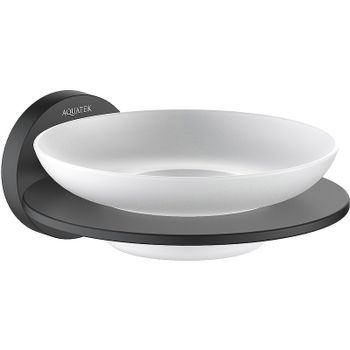 Мыльница Aquatek Оберон AQ4203MB Черная матовая — фото 1, Мыльницы