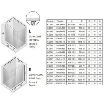 Душевой уголок New Trendy New Soleo Chrome 100х100 K-0632 профиль Хром стекло прозрачное — фото 8, Квадратные душевые уголки