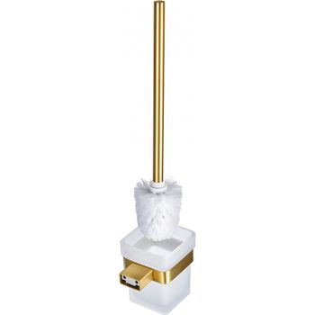 Ершик для унитаза Milacio Ultra MCU.954.GD Брашированное золото — фото 2, Ершики для унитаза