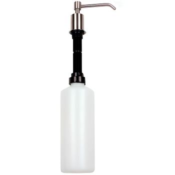 Диспенсер для жидкого мыла Nofer 03102.S встраиваемый Матовая нержавеющая сталь — фото 1, Диспенсеры для жидкого мыла