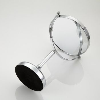 Косметическое зеркало Frap F6208 с увеличением Хром — фото 3, Косметические зеркала