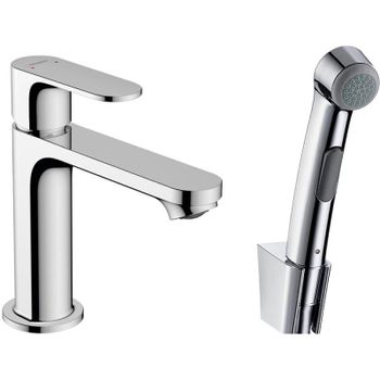 Смеситель для раковины Hansgrohe Rebris S 72215000 с гигиеническим душем Хром — фото 1, Смесители для раковины