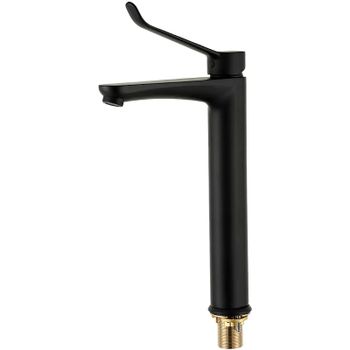 Смеситель для раковины Gappo G21-6 G1021-26 Черный матовый — фото 2, Смесители для раковины