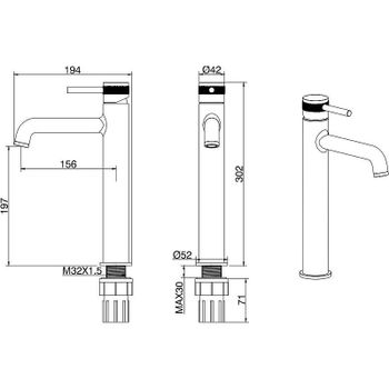 Смеситель для раковины Allen Brau Priority 5.31002-BN Никель брашированный — фото 14, Смесители для раковины