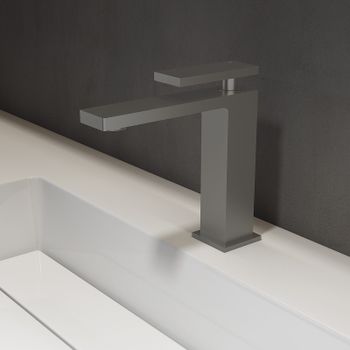 Смеситель для раковины Vincea Dice VBF-2DS1GM Вороненая сталь — фото 3, Смесители для раковины