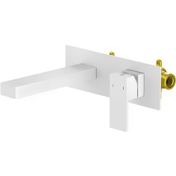 Смеситель для раковины Timo Selene 2071/16SM Белый матовый — фото 1, Смесители для раковины