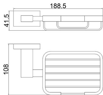 Мыльница Belz B903 B90302-1 Черная матовая — фото 2, Мыльницы
