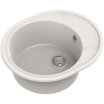 Кухонная мойка Reflection Allonge 57 RF0658WH Белая — фото 2, Кухонные мойки