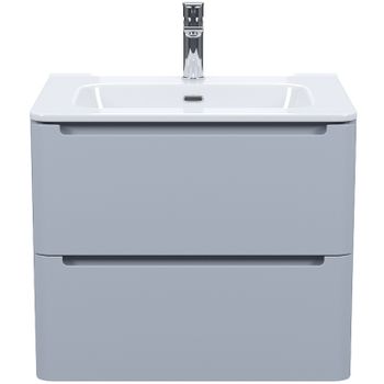 Тумба с раковиной Iddis Edifice 60 EDI60L0i95K подвесная Светло-серая — фото 1, Тумбы с раковиной