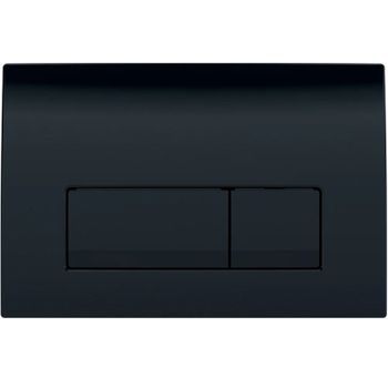 Клавиша смыва Geberit Delta 50 115.119.DW.1 Черная глянцевая — фото 1, Кнопки смыва