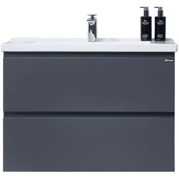 Тумба с раковиной Orans BC-4023-1000 402310000 Матовый графитовый — фото 1, Тумбы с раковиной