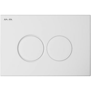 Клавиша смыва AM.PM Pro С L I070101 Белая глянцевая — фото 1, Кнопки смыва