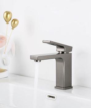 Смеситель для раковины Gappo G17-9 G1017-9 Оружейная сталь — фото 14, Смесители для раковины