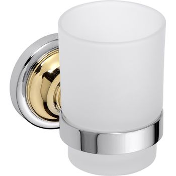 Стакан для зубных щеток Bemeta Retro Gold and Сhrom 144210018 Золото Хром — фото 1, Стаканы для зубных щеток